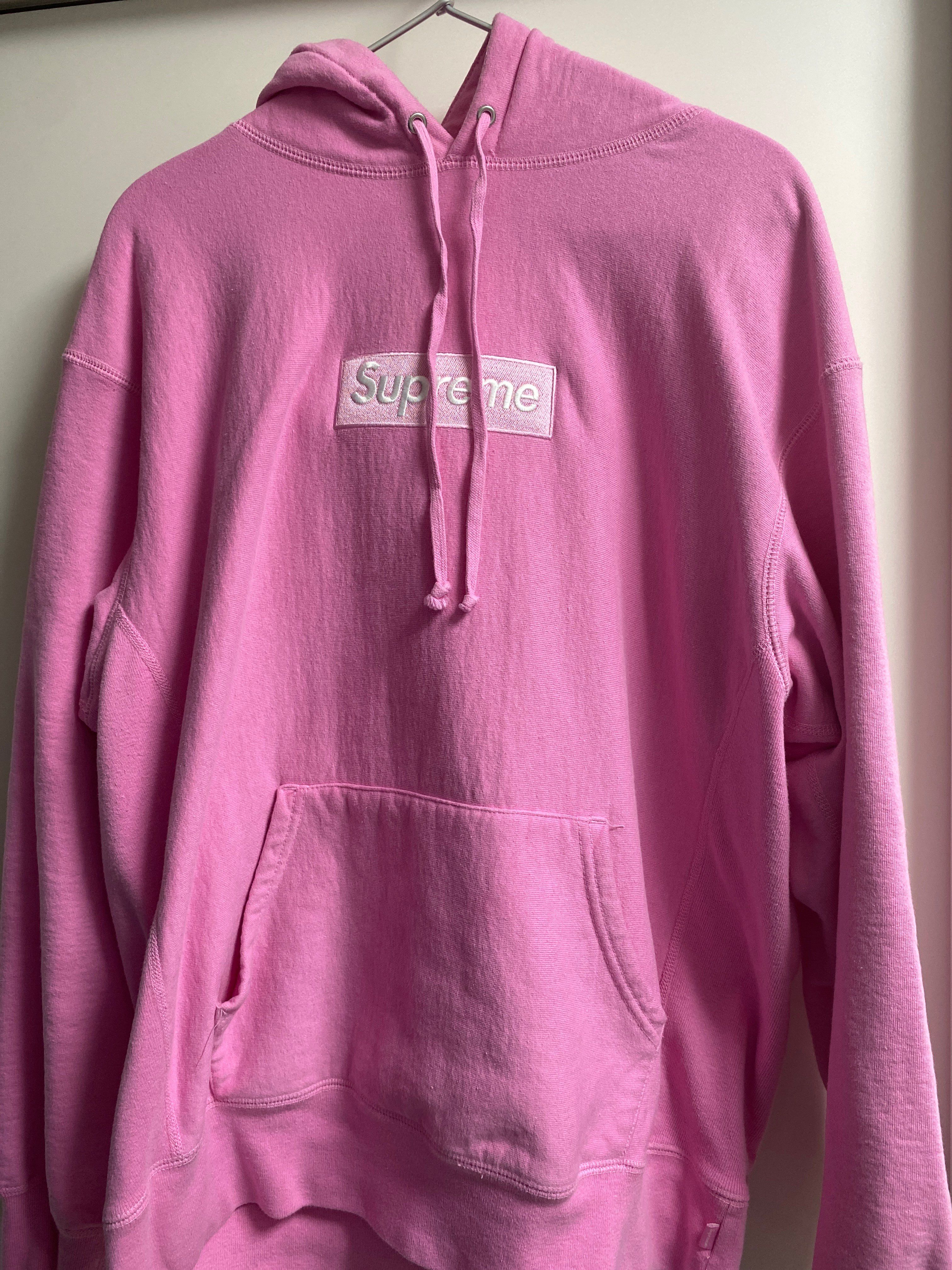 Supreme Box Logo Hooded Sweatshirt "Pink" (21FW)