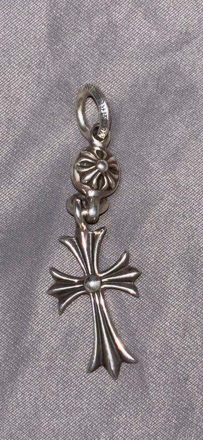 Chrome Hearts 1 Ball Tiny CH Cross Charm "Silver"