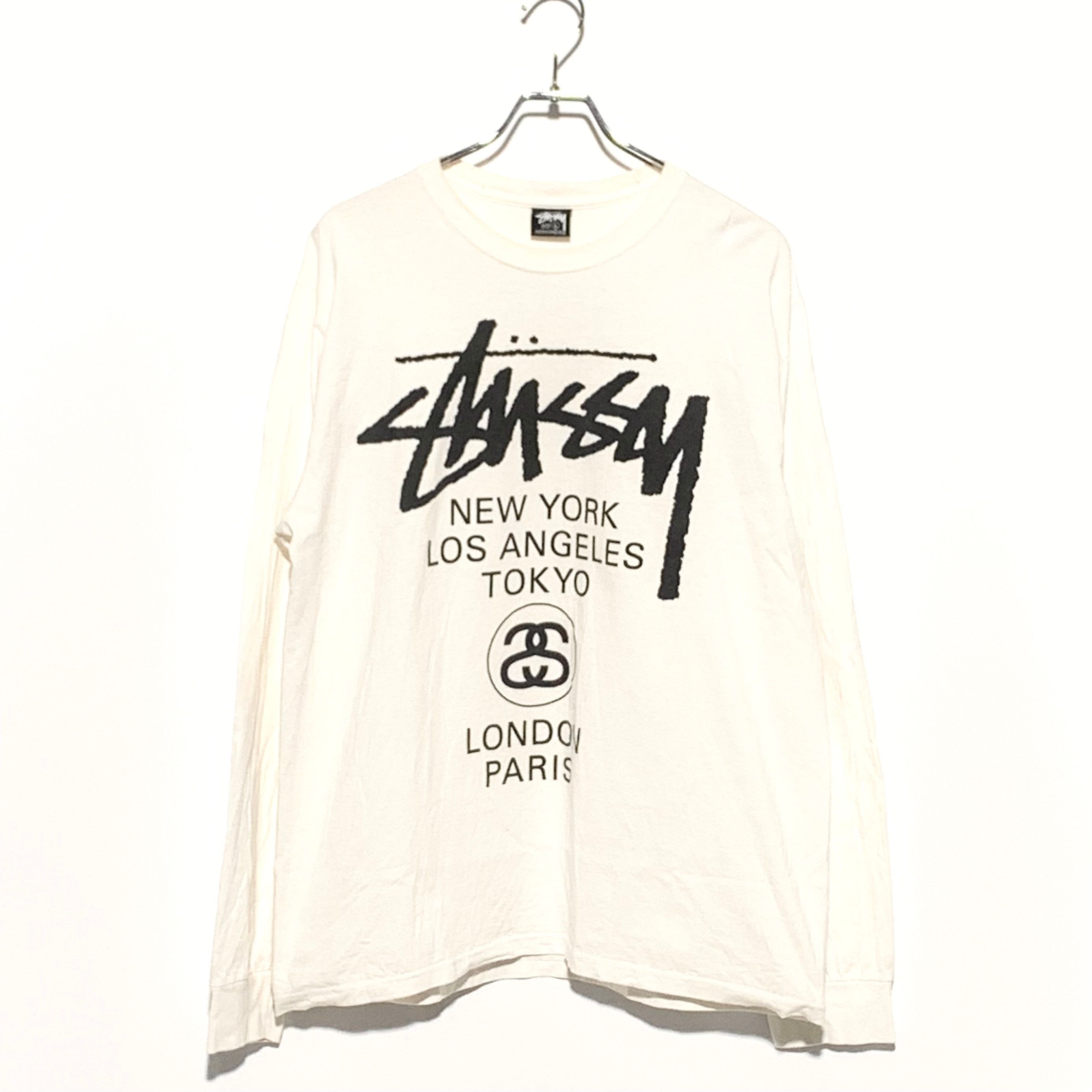 Stussy WORLD TOUR LS TEE “White“