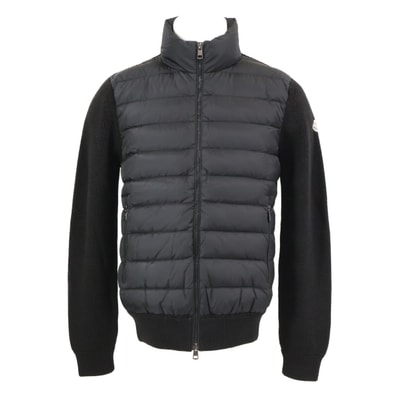 モンクレール MAGLIONE TRICOT CARDIGAN ジップアップ ダウン切替ニット S