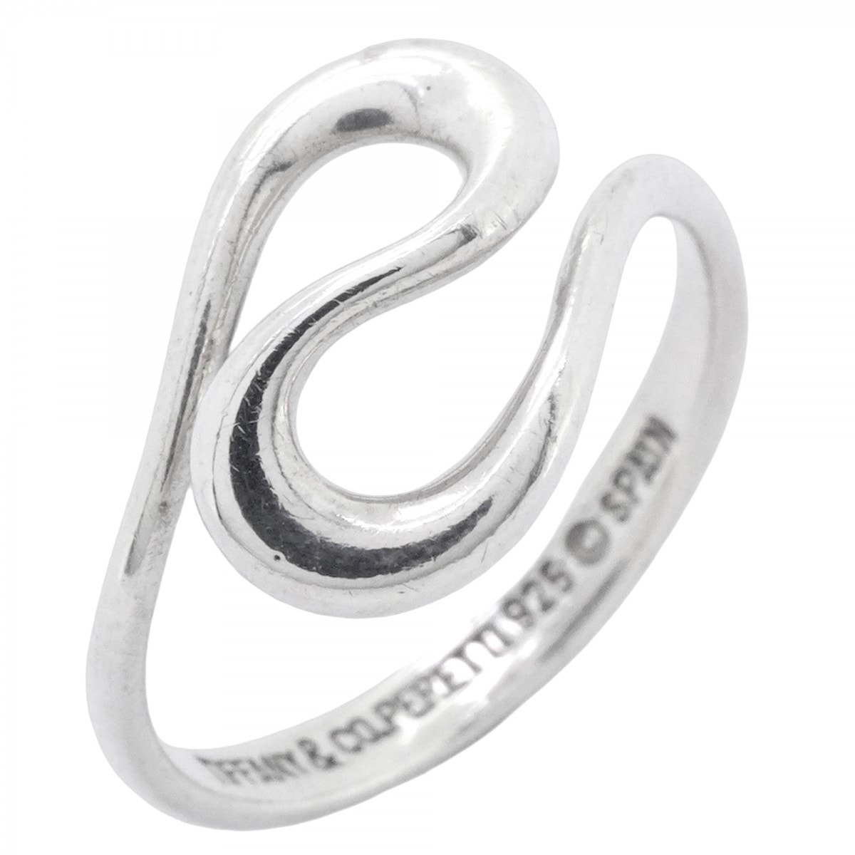 【6jdb0490-k】ティファニー リング オープンウェーブ シルバー925 11号【中古】レディース