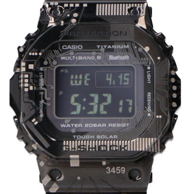 ジーショック 美品 GMW-B5000TCC-1JR トランティクシー チタン合金 フルメタル タフソーラー電波