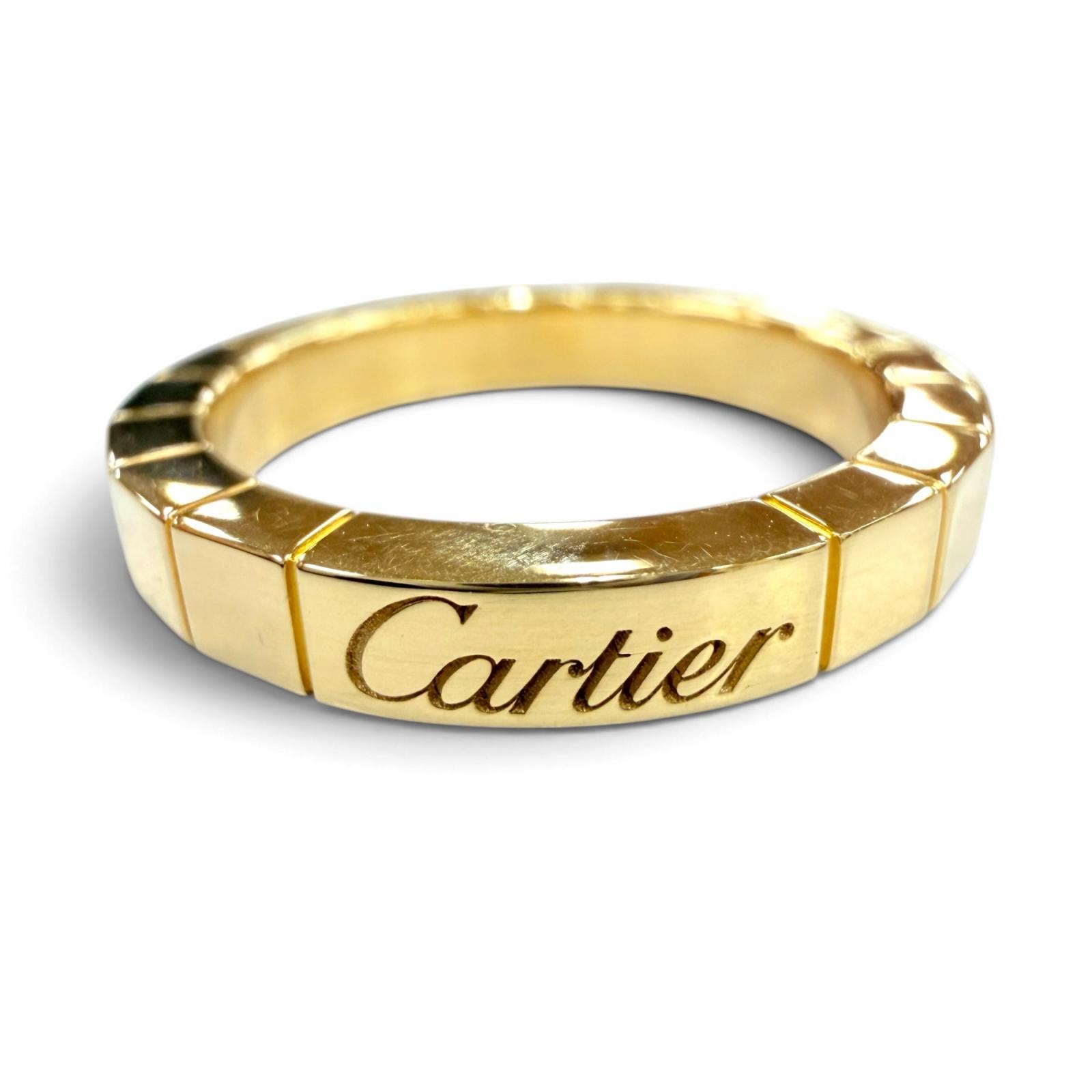 美品 カルティエ 指輪 ラニエール リング イエローゴールド 49 JP9号相当