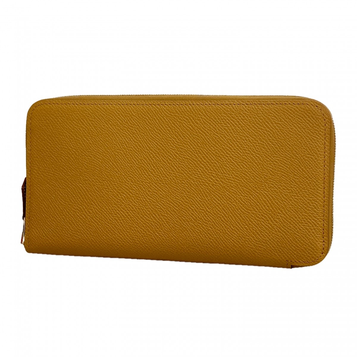★最終価格【6fa1323】エルメス 長財布 アザップロングシルクイン ヴォーエプソン チャイ シルバー金具 G刻印【中古】メンズ レディース ユニセックス