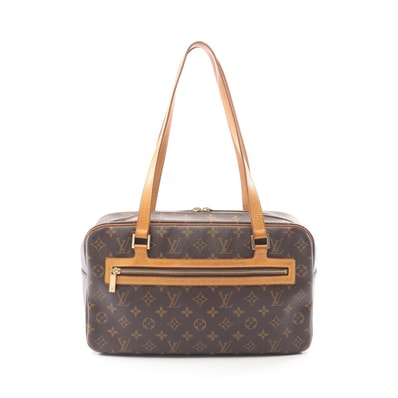 ルイ・ヴィトン LOUIS VUITTON シテGM モノグラム ショルダーバッグ バッグ PVCコーティングキャンバス レザー レディース ブラウン系 M51181 【中古】