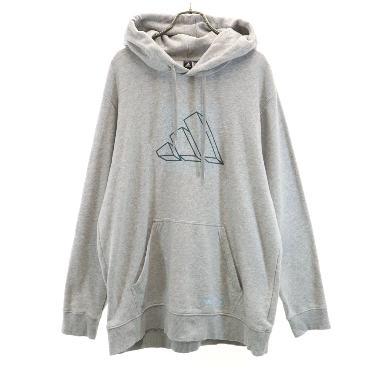 adidas アディダス 長袖 スウェットパーカー 2XO グレー