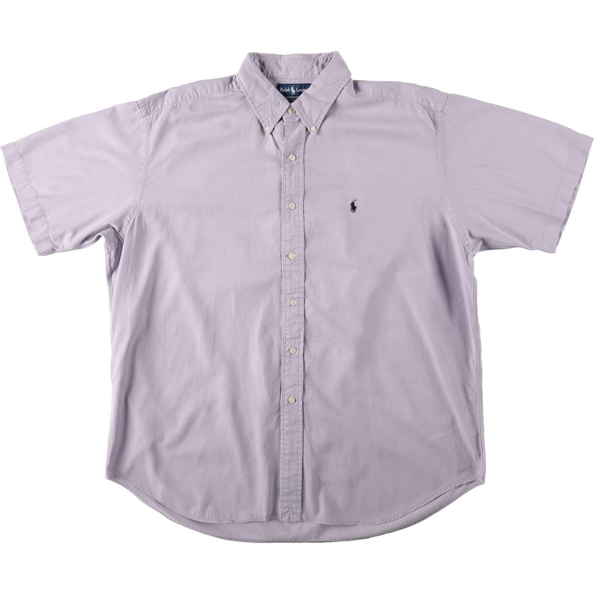古着 ラルフローレン Ralph Lauren BLAKE 半袖 ボタンダウンシャツ メンズXL相当/eaa668635