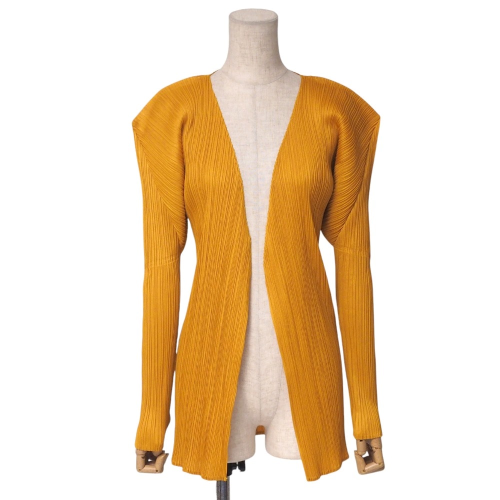 PLEATS PLEASE ISSEY MIYAKE プリーツプリーズ イッセイミヤケ カーディガン サイズ3 プリーツ カーディガン ボタンレス【おすすめ】 ブランド古着【中古】20250415/RA4223