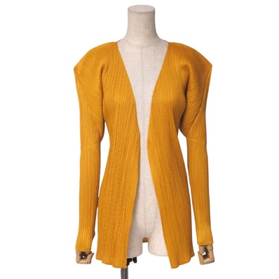 PLEATS PLEASE ISSEY MIYAKE プリーツプリーズ イッセイミヤケ カーディガン サイズ3 プリーツ カーディガン ボタンレス【おすすめ】 ブランド古着【中古】20250415/RA4223