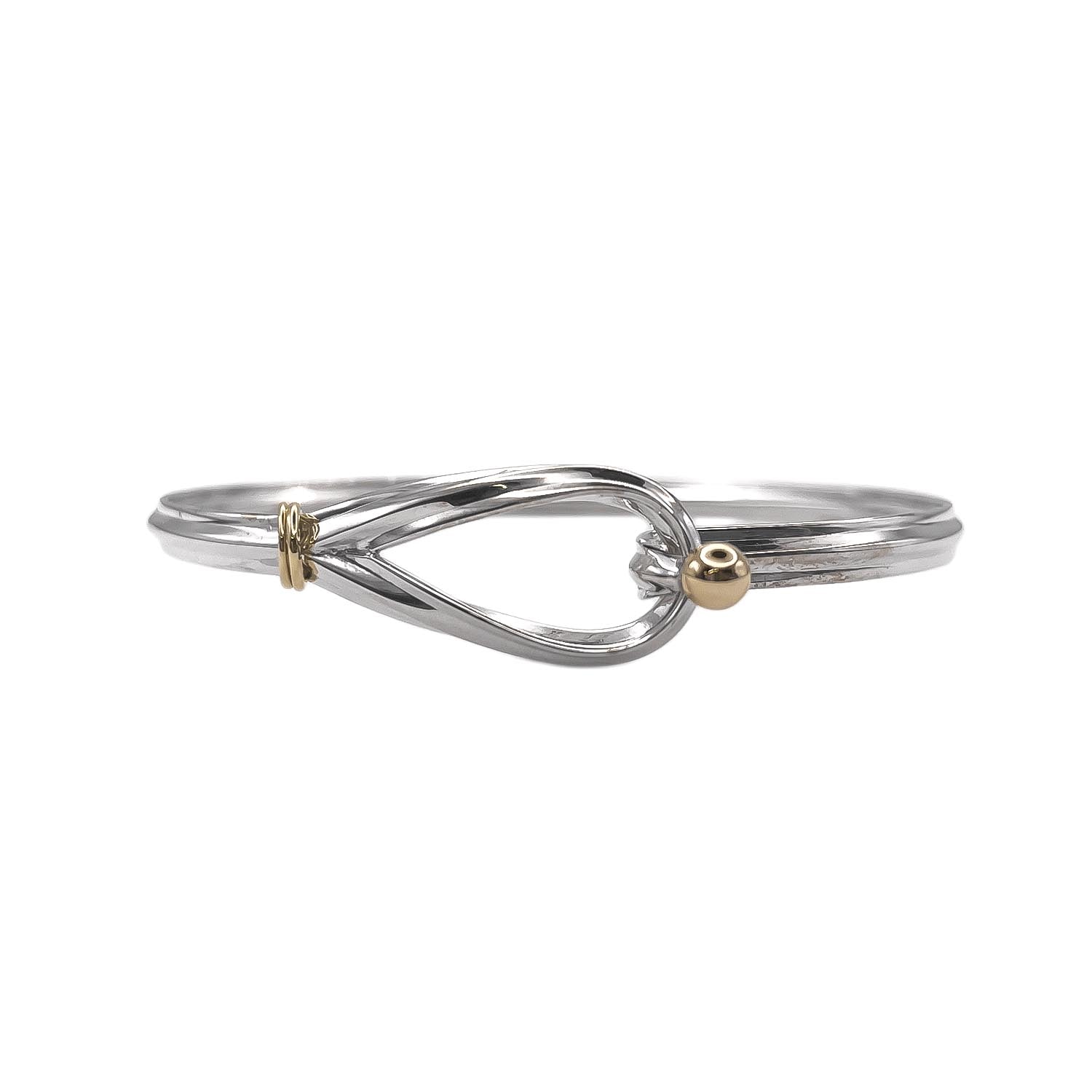 TIFFANY&Co. ティファニー フック&アイ ブレスレット
 SV925 K18YG シルバー レディース
 【中古】