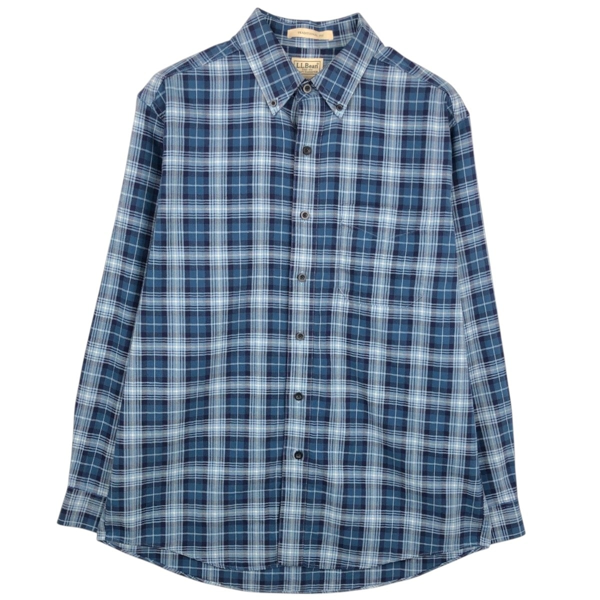 古着 90~00年代 エルエルビーン L.L.Bean TRADITIONAL FIT 長袖 ボタンダウンチェックシャツ メンズM相当/eaa662804