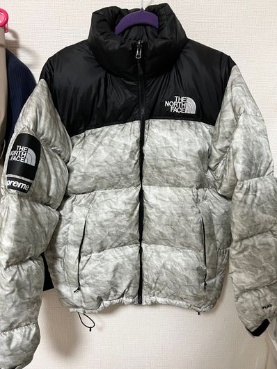 Supreme x The North Face Nuptse Jacket "White Paper Print"