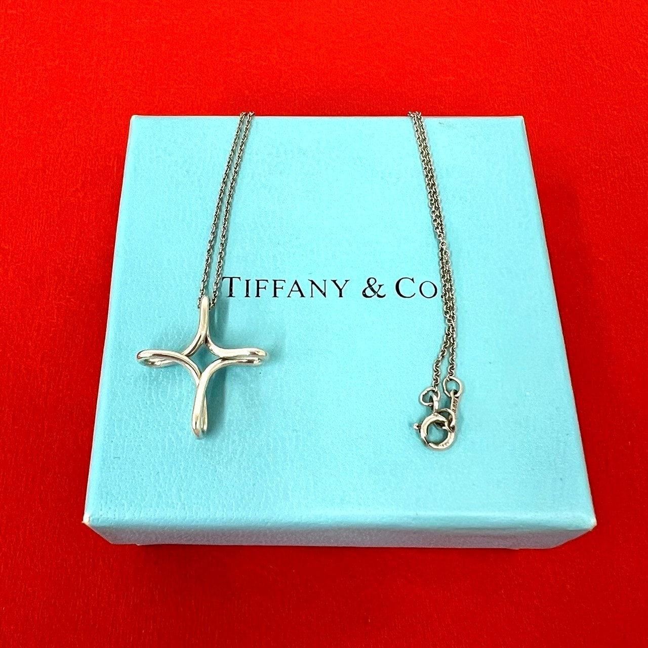 TIFFANY&Co. ティファニー インフィニティ クロス ネックレス シルバー925 ネックレス シルバー
 04563