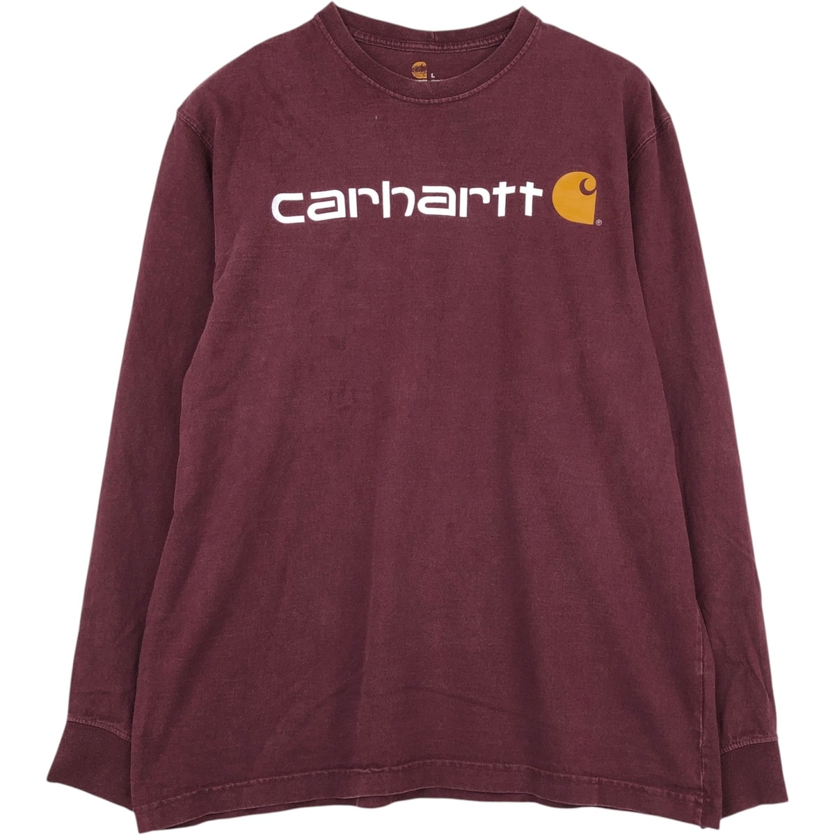 古着 カーハート Carhartt ORIGINAL FIT ロングTシャツ ロンT メンズL相当/eaa655100