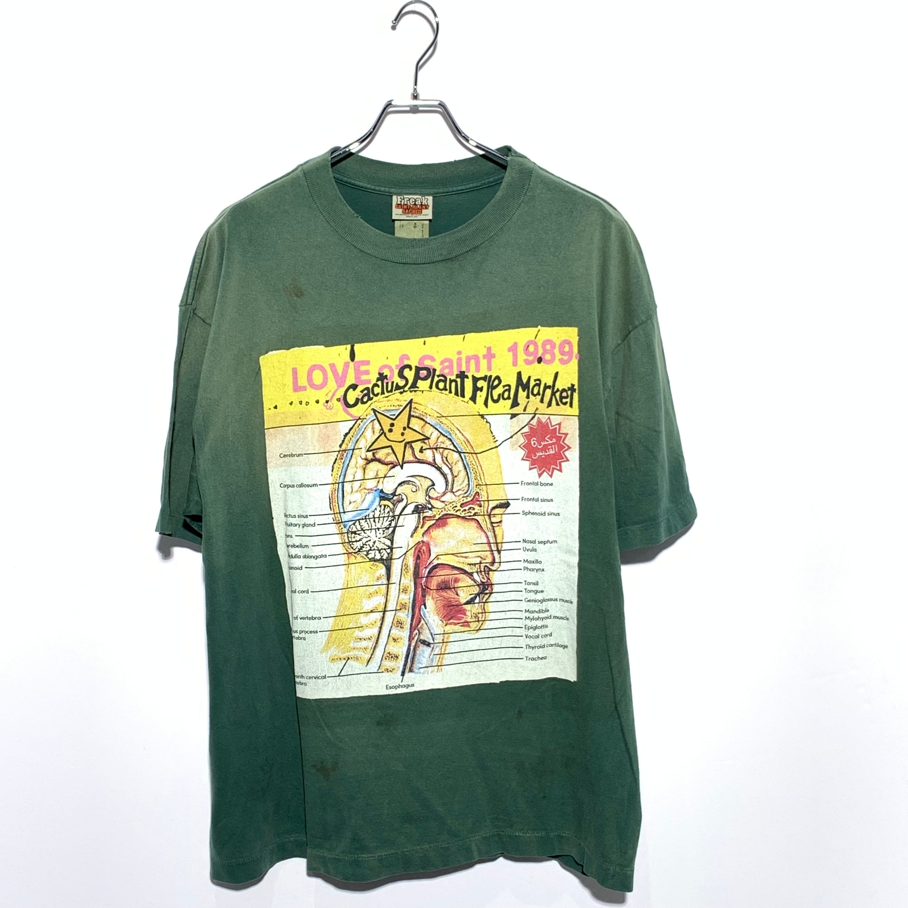 SAINT Mxxxxxx x Cactus Plant Flea Market SS Tee Love Of Snt "Green"