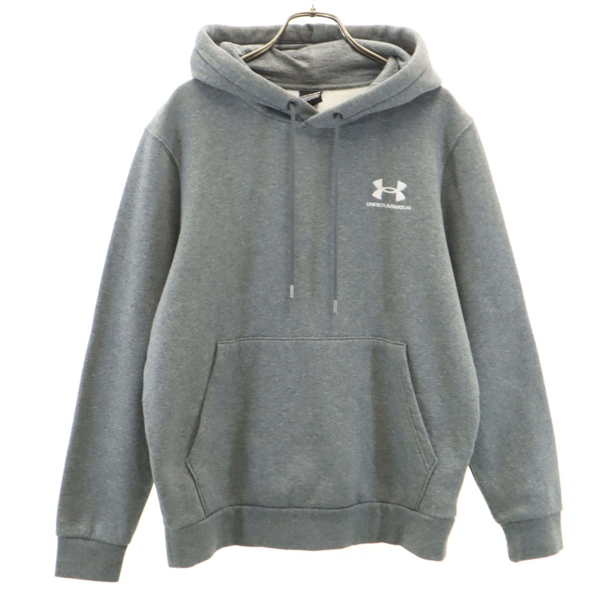 美品 UNDER ARMOUR アンダーアーマー 長袖 スウェットパーカー SM グレー
