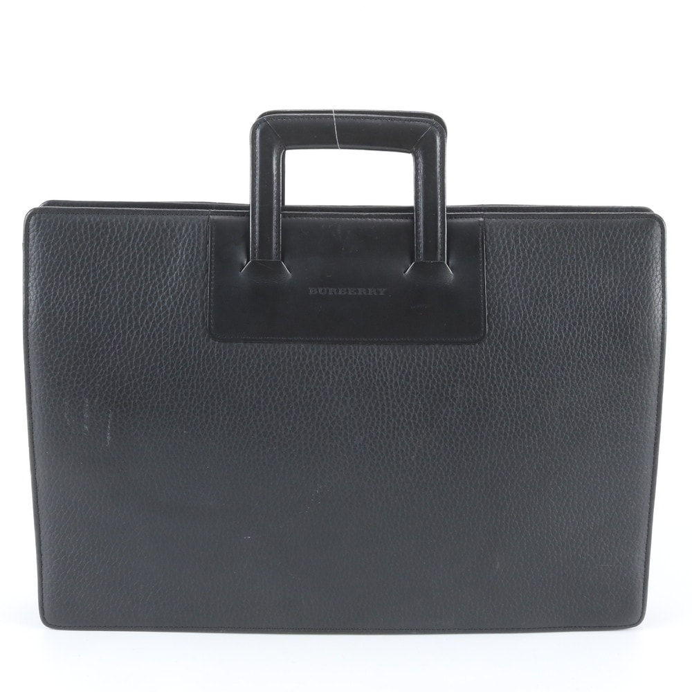 ■美品 バーバリー ノバ チェックビジネス バッグ レザー