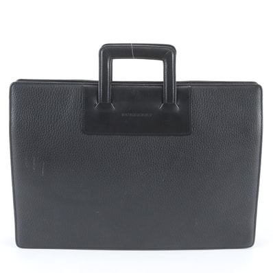 ■美品 バーバリー ノバ チェックビジネス バッグ レザー