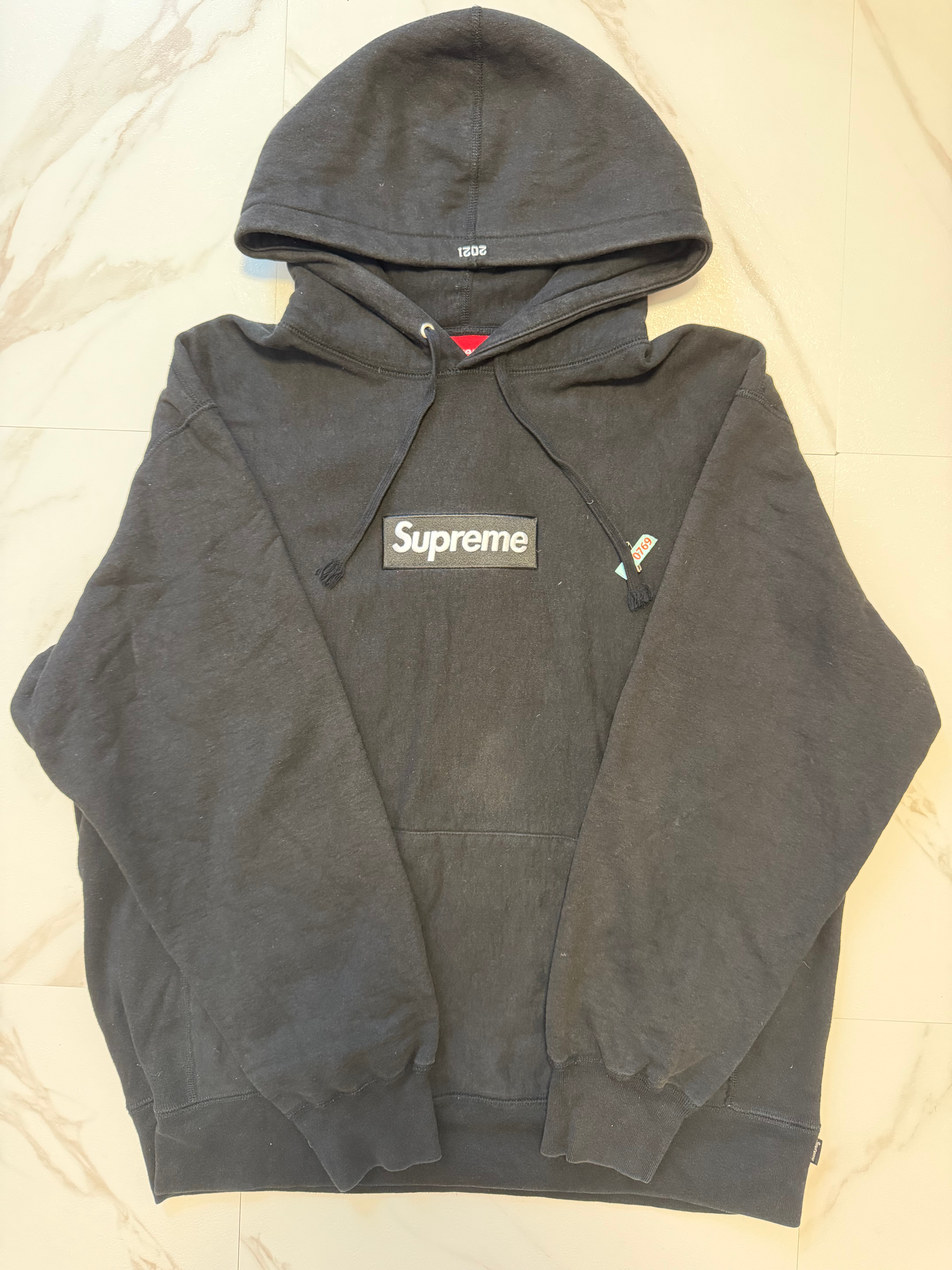 Supreme Box Logo Hooded Sweatshirt "Black" (21FW)
