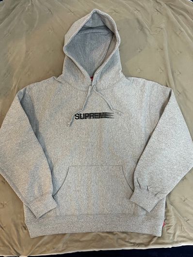 Supreme Motion Logo Hooded Sweatshirt "Heather Grey" (23SS)