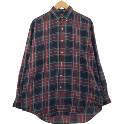 古着 ラルフローレン Ralph Lauren BLAKE タータンチェック 長袖 ボタンダウンチェックシャツ メンズM相当/eaa561506