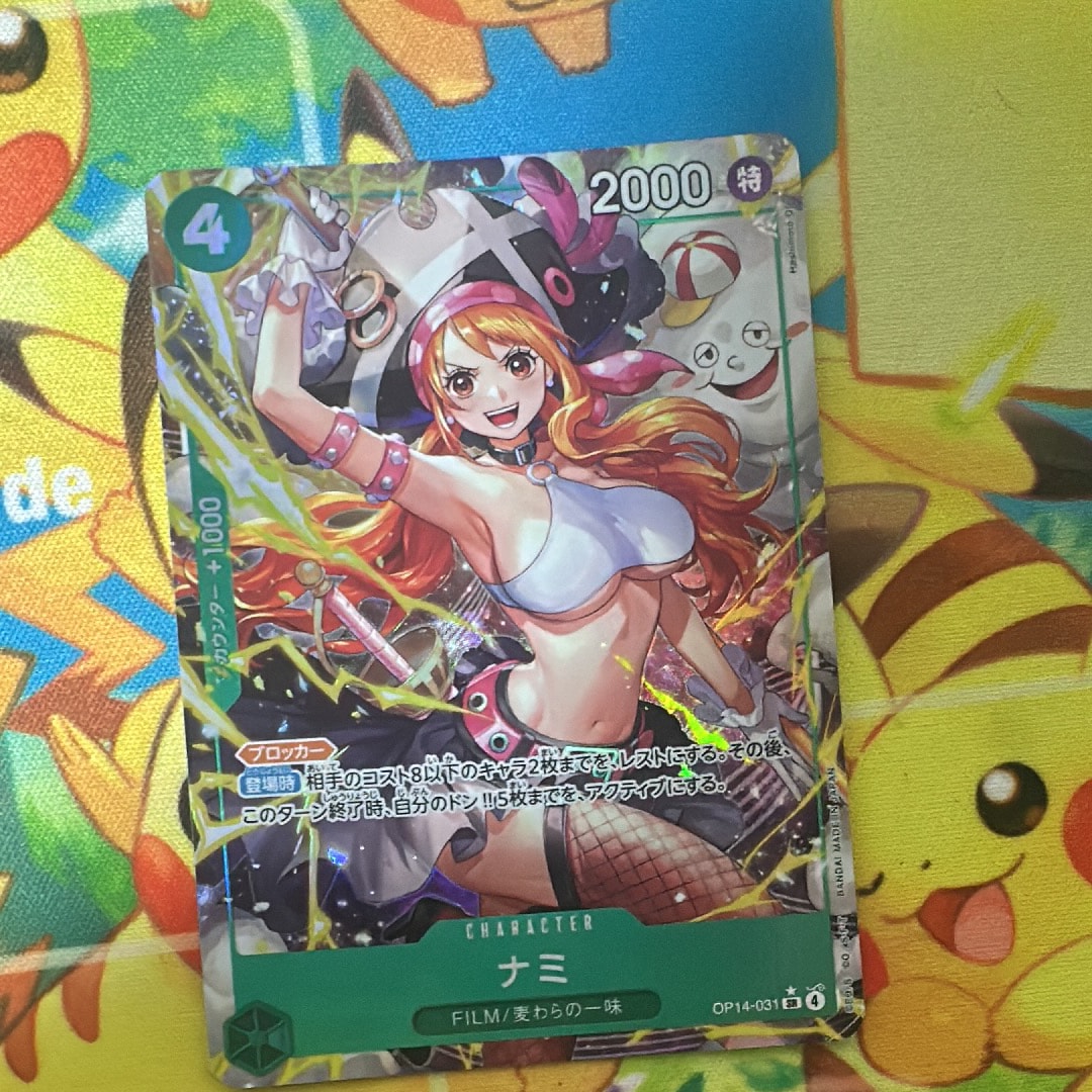 PSA10】ナミ SR-P [OP14-031](ブースターパック「蒼海の七傑」) 1枚の