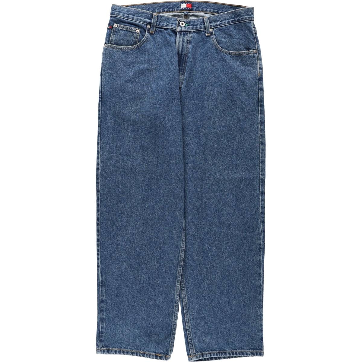 古着 90年代 トミーヒルフィガー TOMMY HILFIGER JEANS テーパードデニムパンツ メンズw36相当 ヴィンテージ/eaa672991