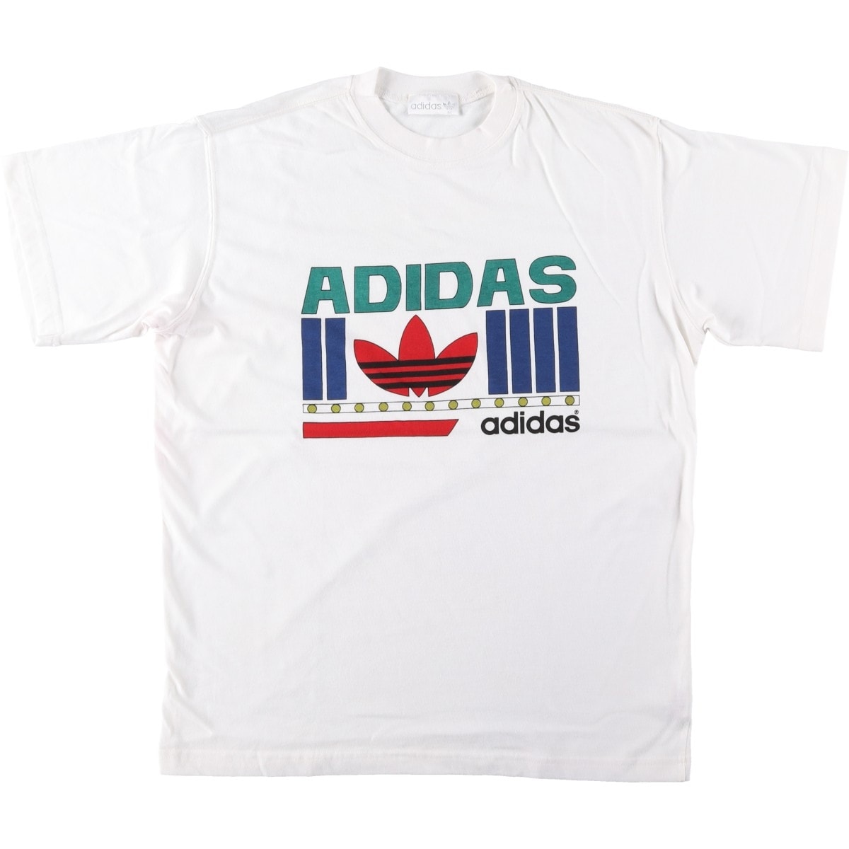 古着 80~90年代 アディダス adidas トレフォイルロゴ ロゴプリントTシャツ メンズM相当 ヴィンテージ/eaa657790