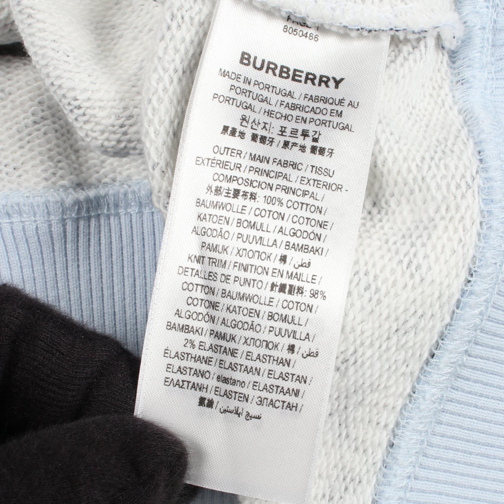 D (傷や汚れあり)】バーバリー BURBERRY TBモノグラム スウェット 衣料