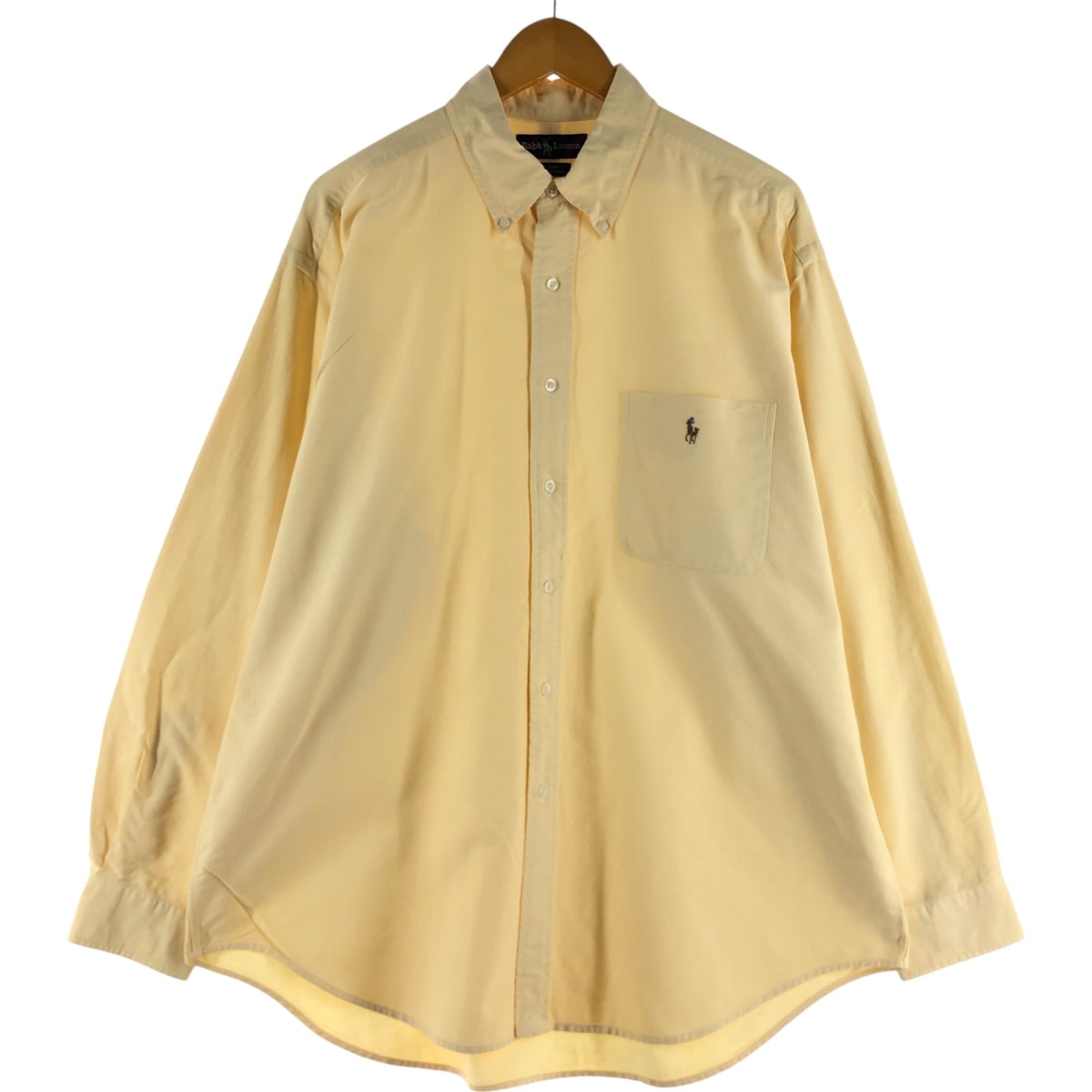 古着 ラルフローレン Ralph Lauren BIG SHIRT 長袖 ボタンダウンシャツ メンズL相当/eaa534374