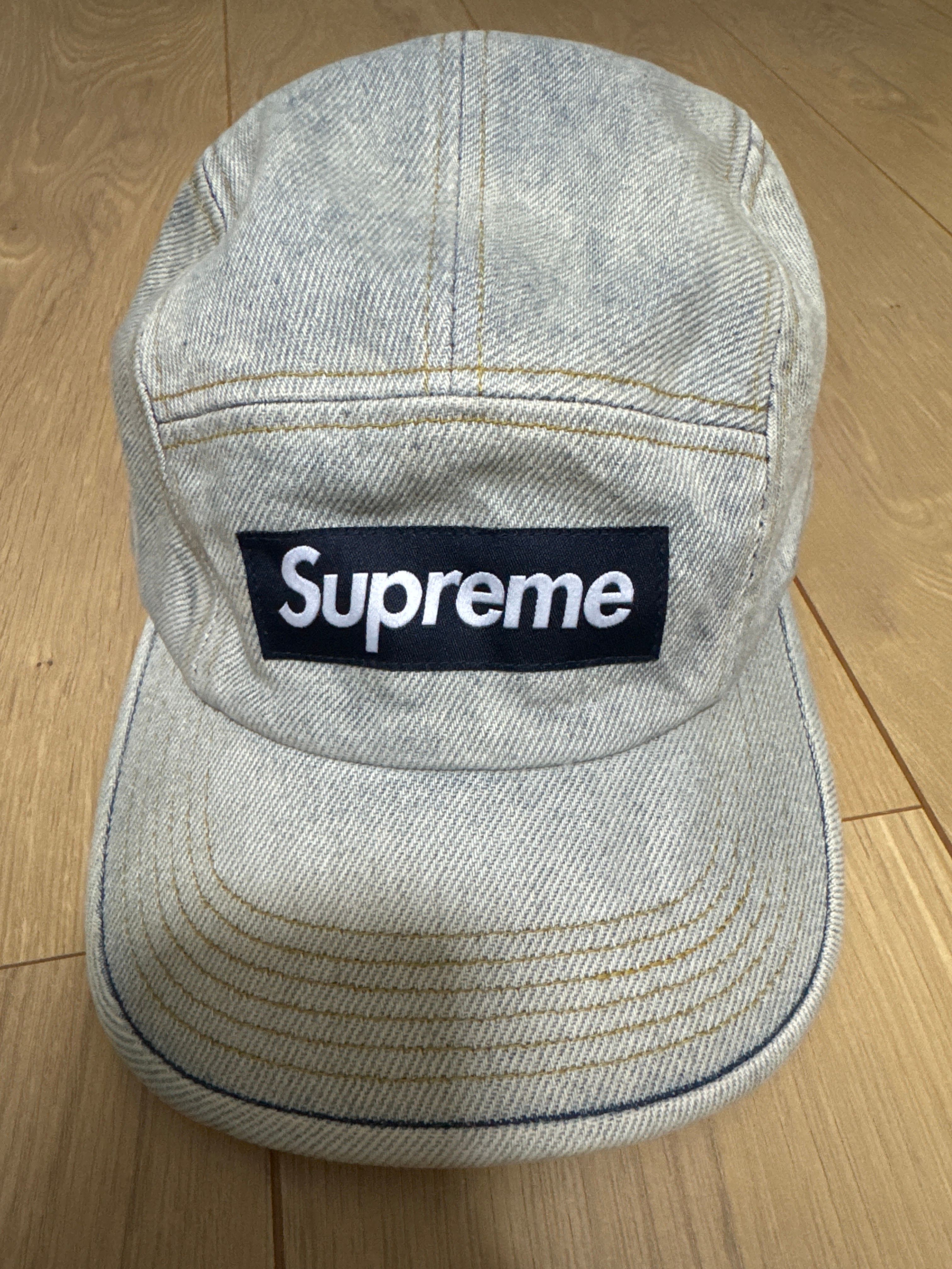 Supreme Denim Camp Cap "Dirty Indigo" (23SS)