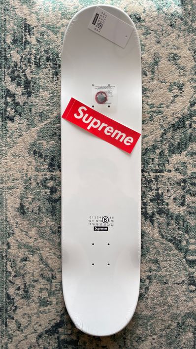 Supreme x MM6 Maison Margiela Skateboard "White"