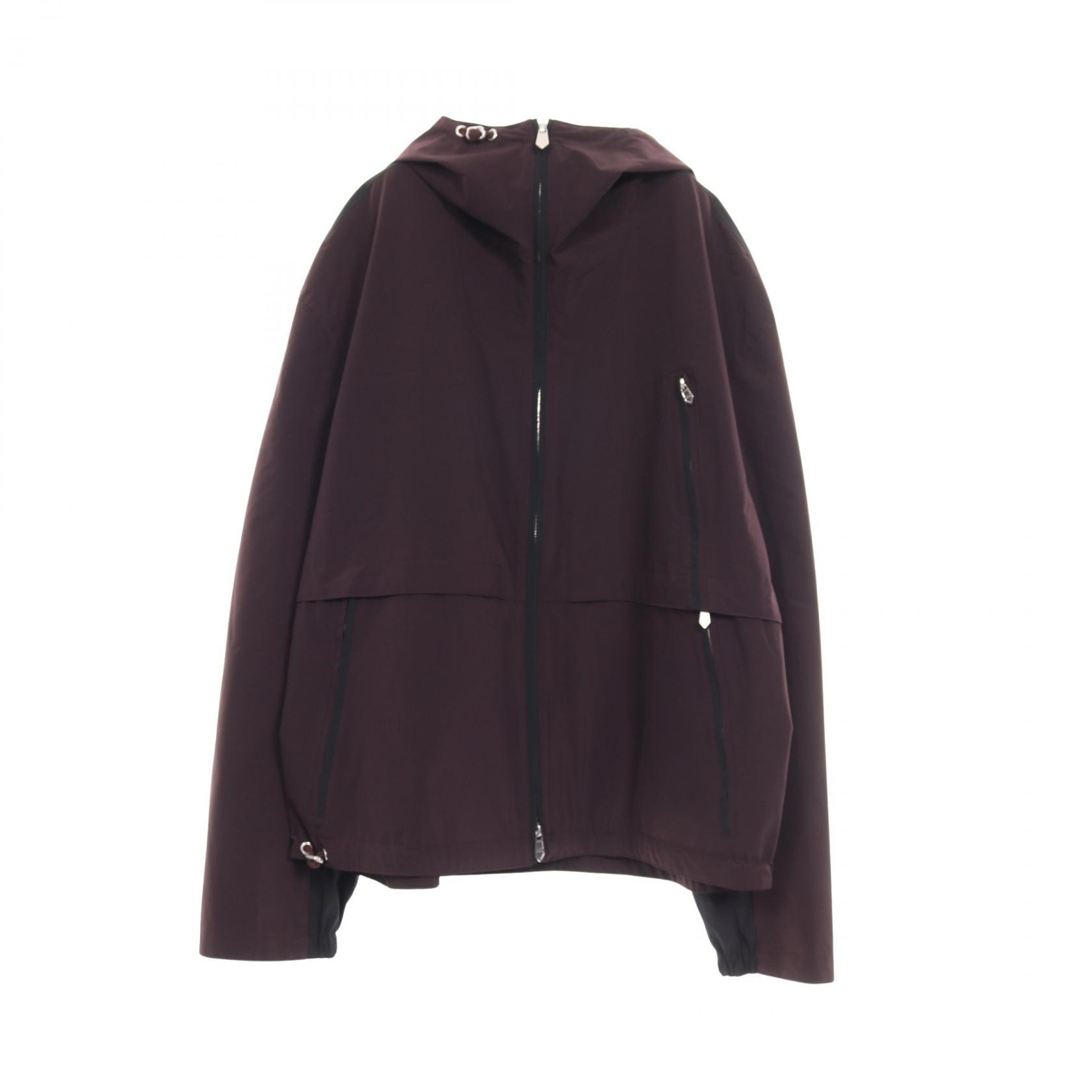 エルメス HERMES ナイロンジャケット 衣料品 アウター ナイロン メンズ ボルドー系 / ブラック系 【中古】