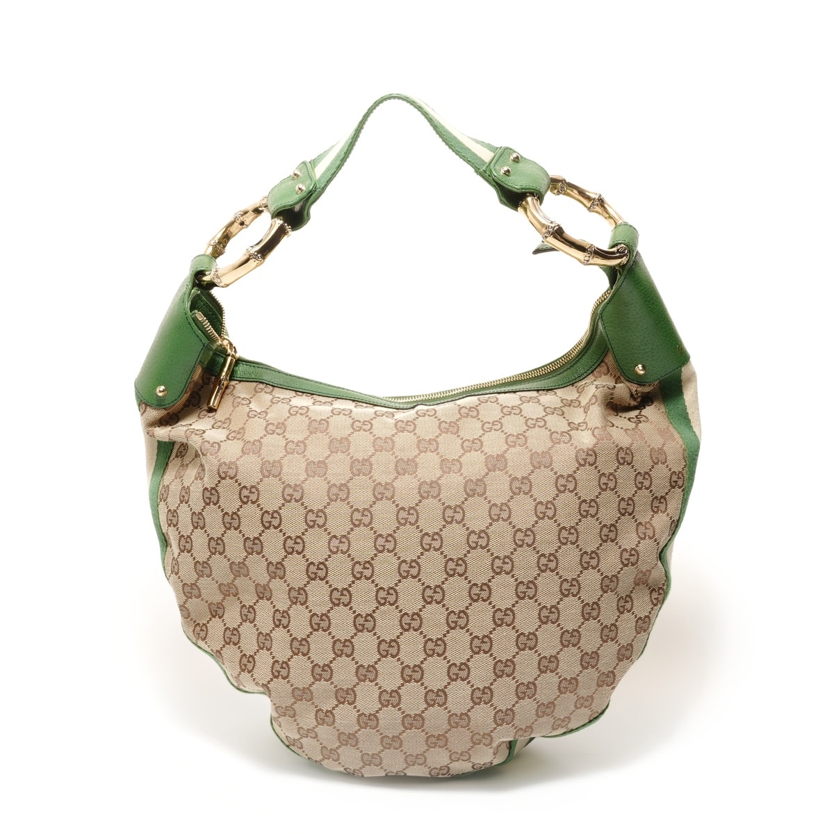 グッチ GUCCI バンブー ワンショルダー GGキャンバス ショルダーバッグ【中古】