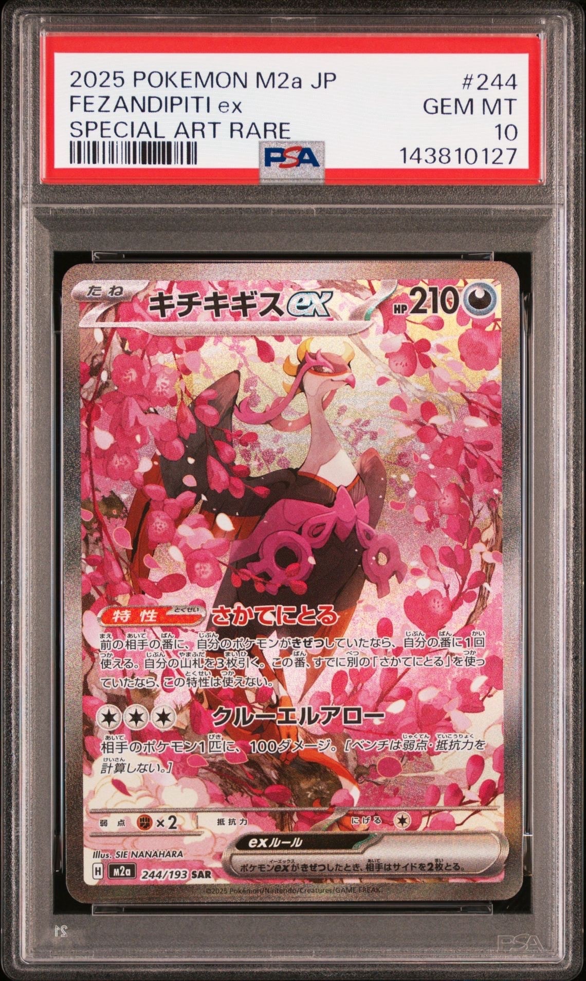PSA10】キチキギスex SAR [M2a 244/193](ハイクラスパック「MEGA