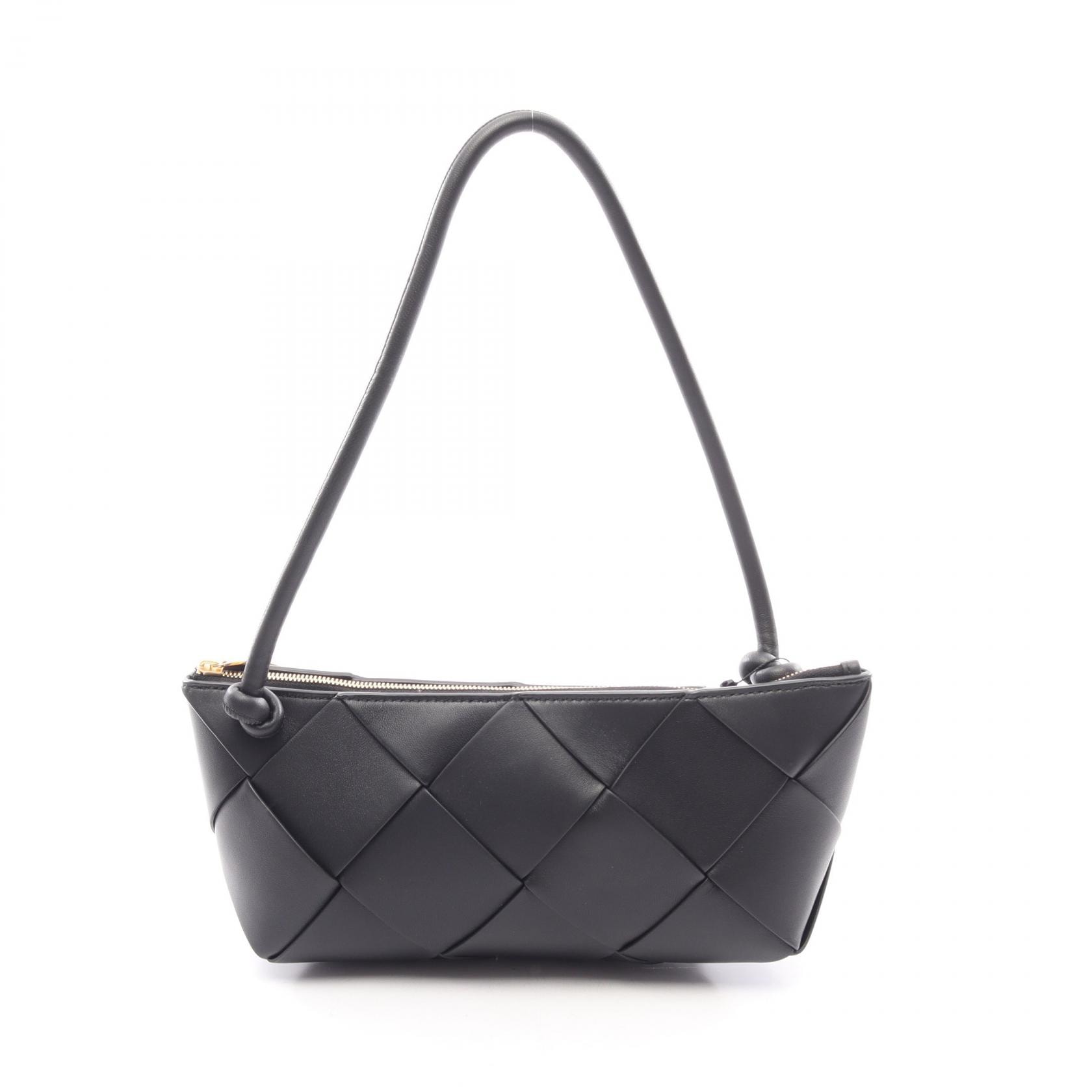 ボッテガヴェネタ BOTTEGA VENETA イントレチャート ショルダーバッグ バッグ レザー レディース ブラック系 730212V3UO38425 【新品】