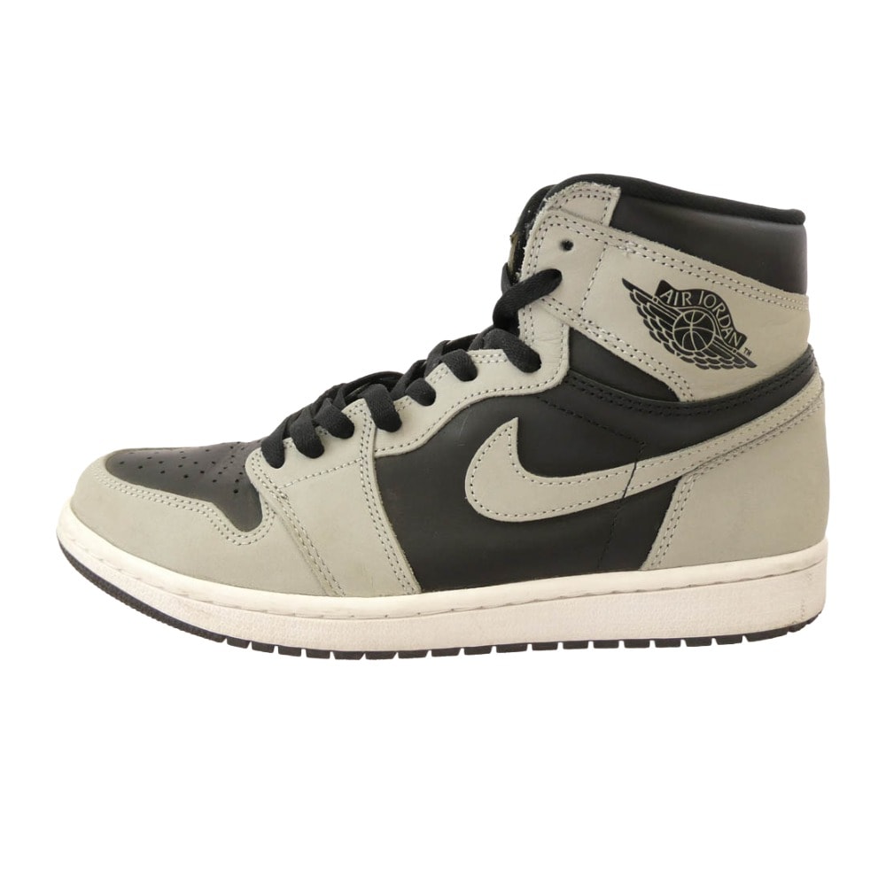 NIKE ナイキ スニーカー 555088-035 Air Jordan 1 High OG Shadow 2.0 エアジョーダン1 ハイ OG ハイカット スニーカー ブラック系 グレー系 27.5cm【中古】