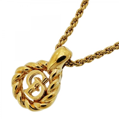 【6jdb0479-k】クリスチャンディオール ネックレス CDロゴ GPメッキ ゴールド【中古】レディース