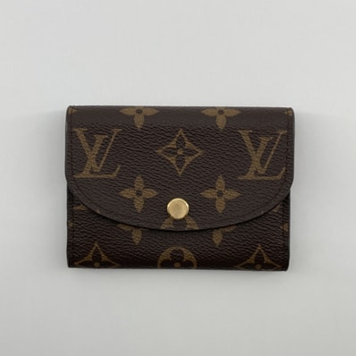 LOUIS VUITTON(ルイ・ヴィトン) ポルトモネ ロザリ フューシャ モノグラムキャンバス M41939 コインケース 66.02g ブラウン