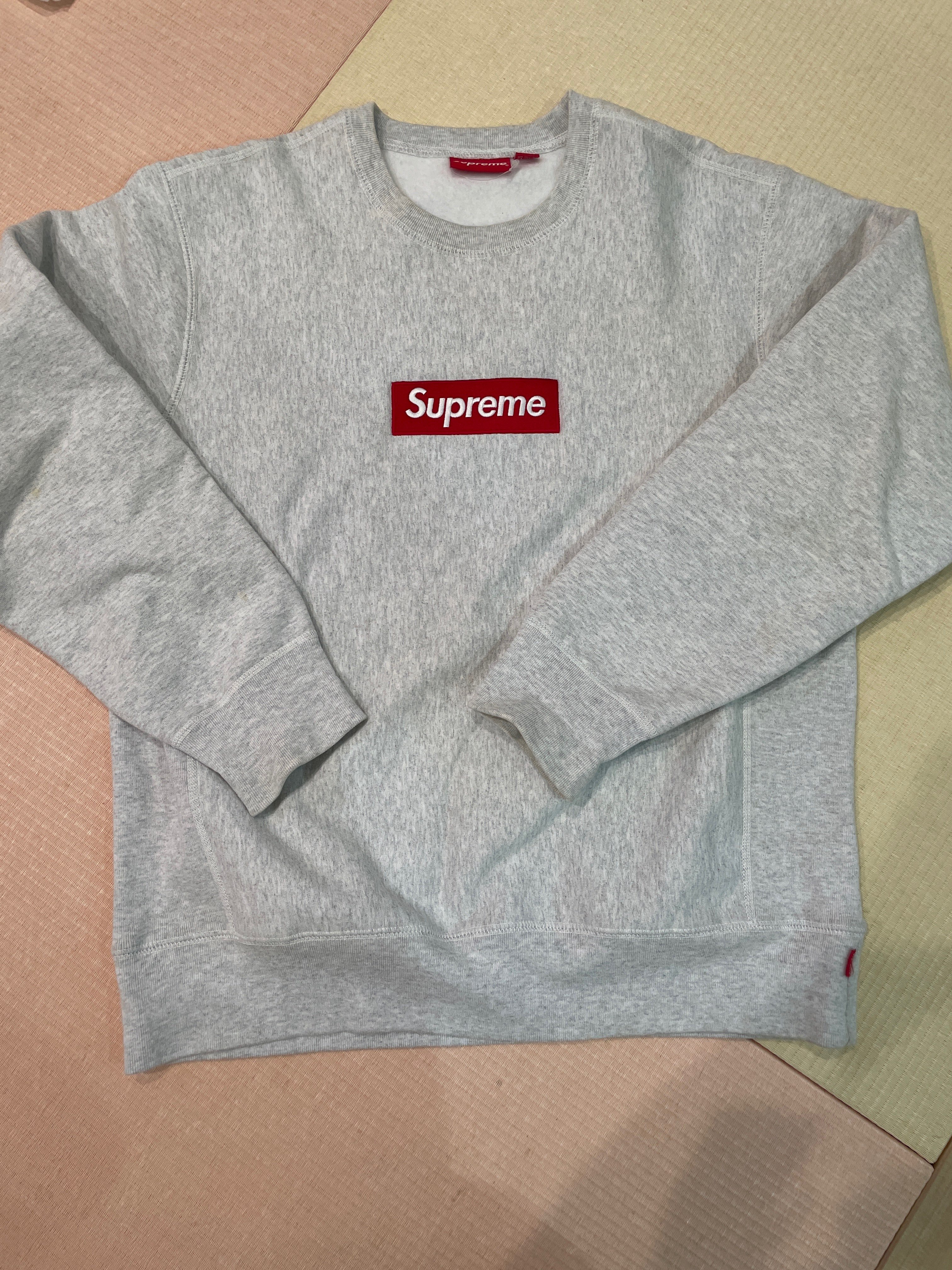 Supreme Box Logo Crewneck Sweatshirt "Ash Grey" (18FW)