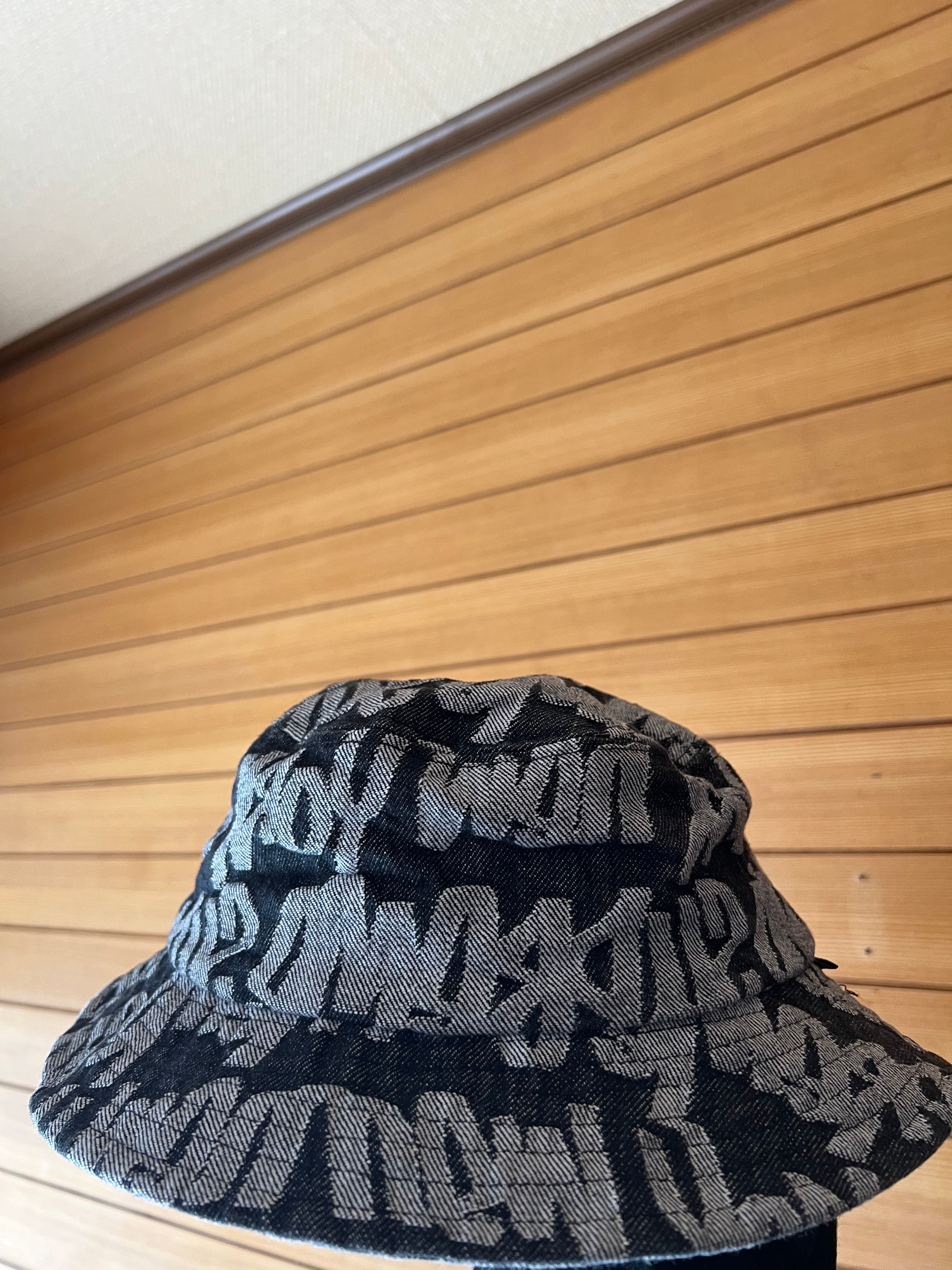 Supreme Fat Tip Jacquard Denim Crusher "Black"