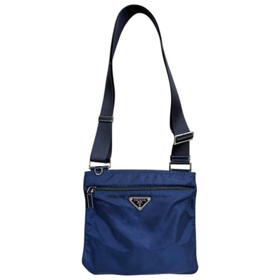 プラダ ショルダーバッグ ナイロン BT0420 ネイビー ユニセックス PRADA 中古