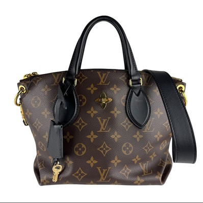 ルイ ヴィトン LOUIS VUITTON ハンドバッグ ショルダーバッグ フラワージップトートPM モノグラムキャンバス/レザー ブラウン/ブラック レディース M44351【中古】 z9504