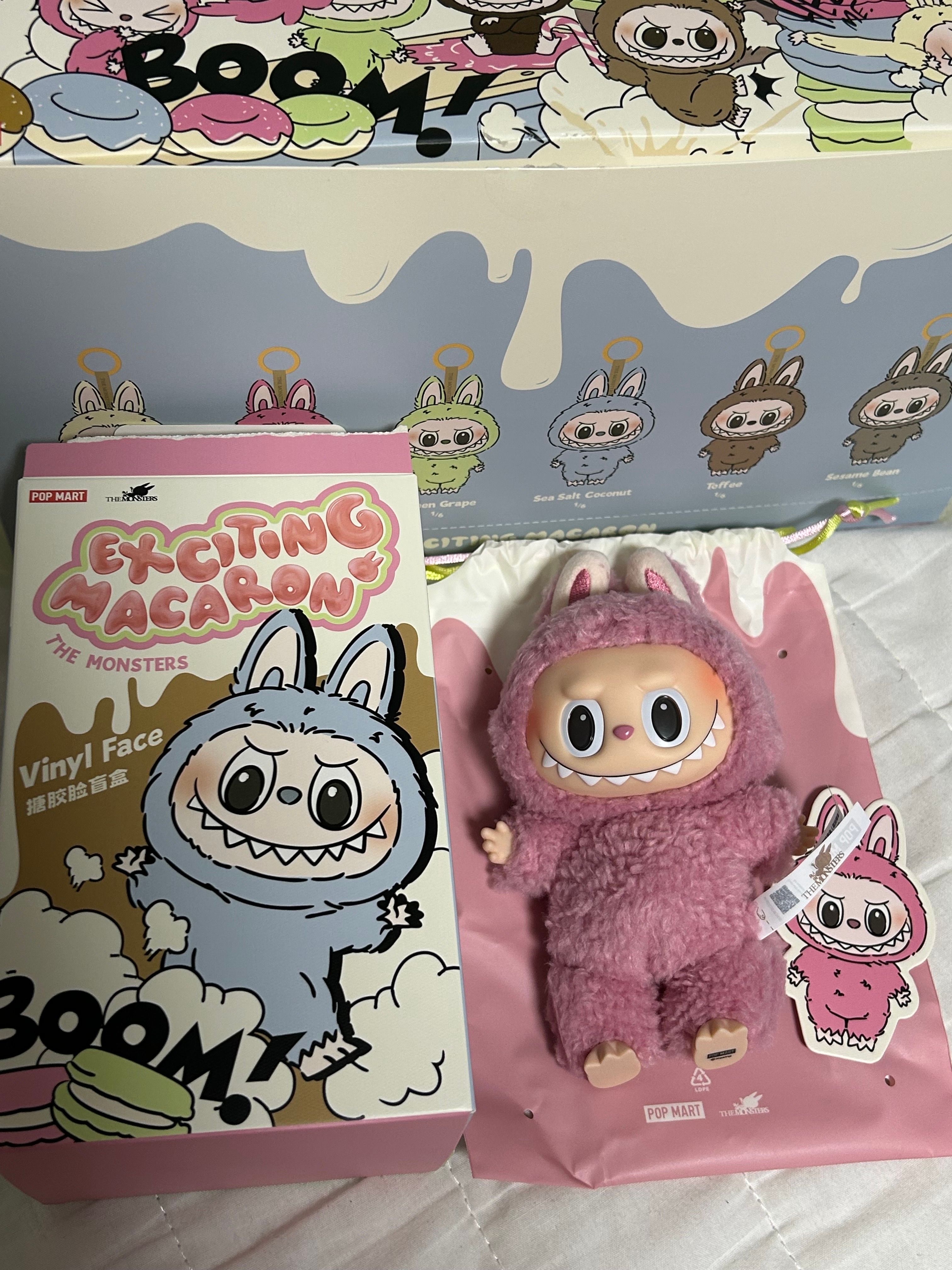 POP MART THE MONSTERS (LABUBU) Exciting Macaron Plush Series LYCHEE BERRY