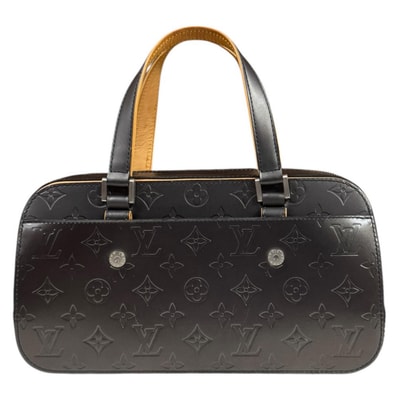 ルイヴィトン シェルトン モノグラムマット ハンドバッグ モノグラムマット M55172 グレー レディース LOUIS VUITTON 中古
