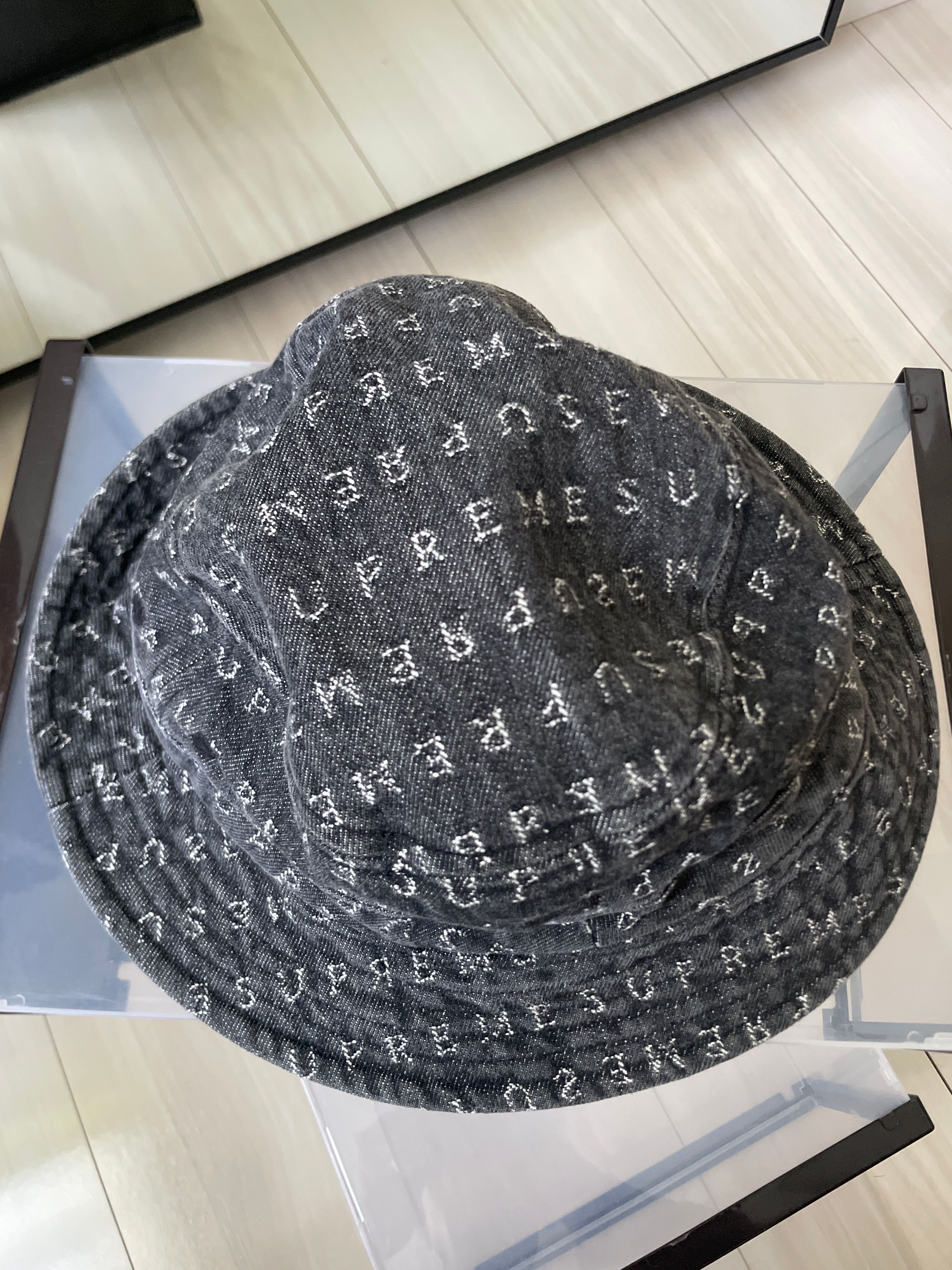 Supreme Jacquard Logos Denim Crusher "Black"