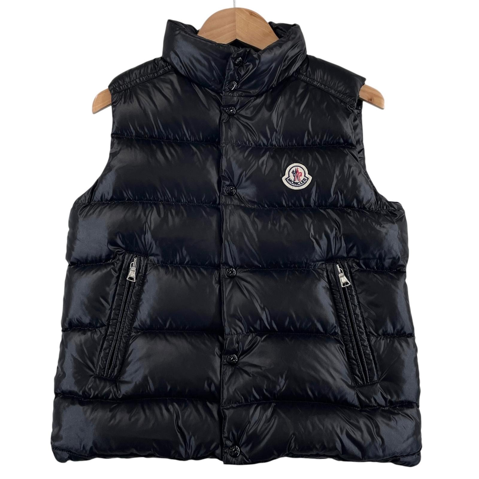 美品 モンクレール ダウンベスト TIB GILET ブラック キッズ 10anni 140cm