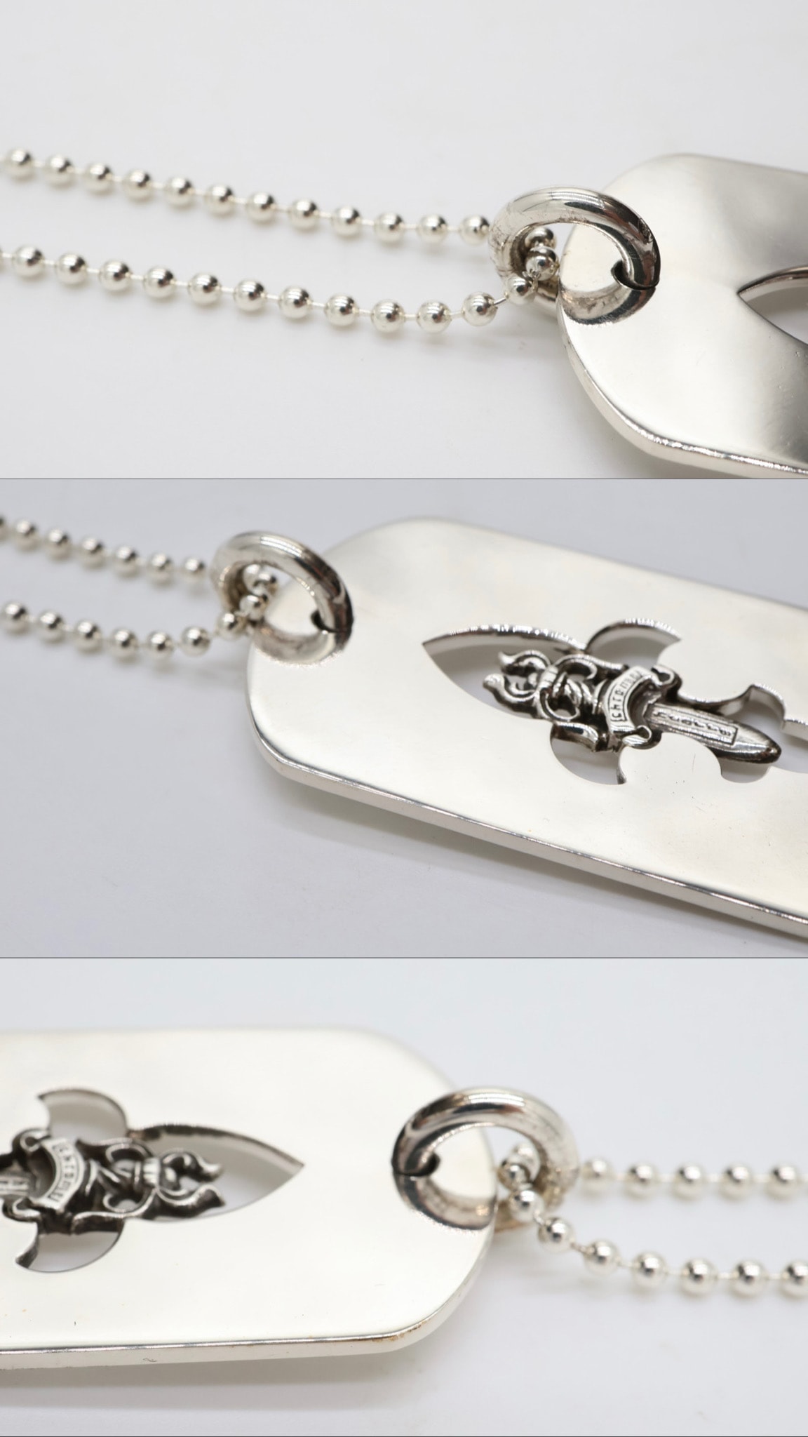 A (未使用に近い)】【新品】Chrome Hearts フラワーダガー ドックダグ