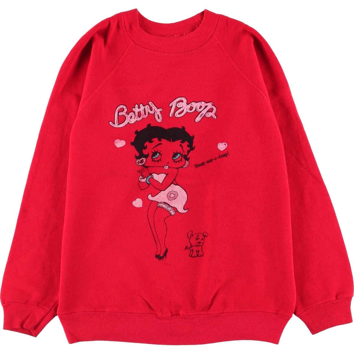 古着 80年代 ヘインズ Hanes 青タグ BETTY BOOP ベティブープ キャラクタースウェットシャツ トレーナー レディースS相当 ヴィンテージ/eaa583973
