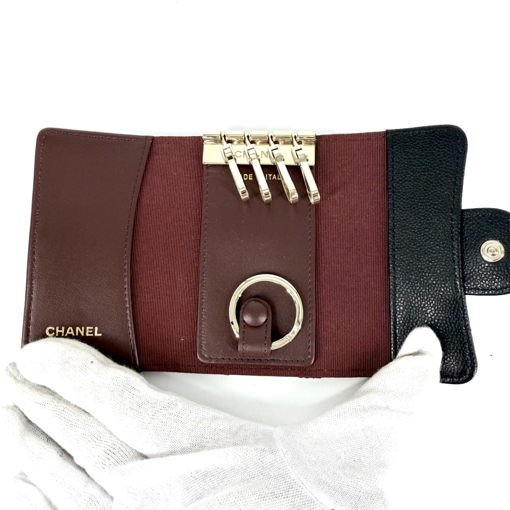 C (やや傷や汚れあり)】CHANEL シャネル キーケース ココマーク